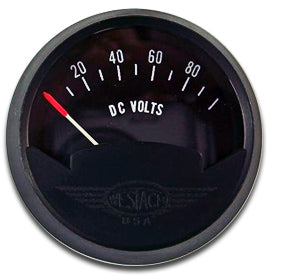 Westach 2 Round Voltmeter 18-28 Volt W/ Markings NON TSO