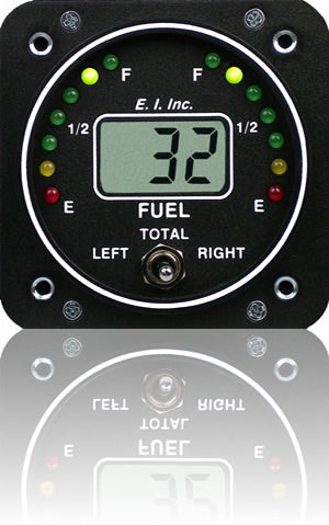 EI 2-1/4 Fuel Level Gauge 2 Channels FOR Magnetic Probes
