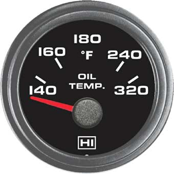 2 OIL Temp Gauge 140 TO 320 Degree F Lighted