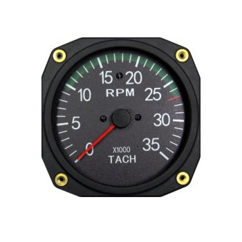 Swift 3-1/8 Engine Tachometer 0-3500 RPM With Hourmeter — eSHOP.AERO