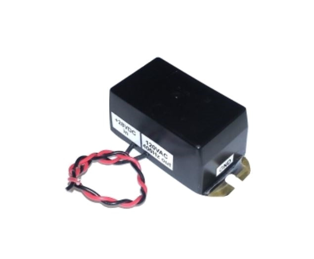 Non-Certified 24/ 28V DC TO 120 VAC/400 HZ Light Inverter Large Capacity (UP TO 150 SQ In.)