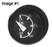 UMA 1 Mechanical OIL Press Gauge 25 - 125 PSI NON TSO