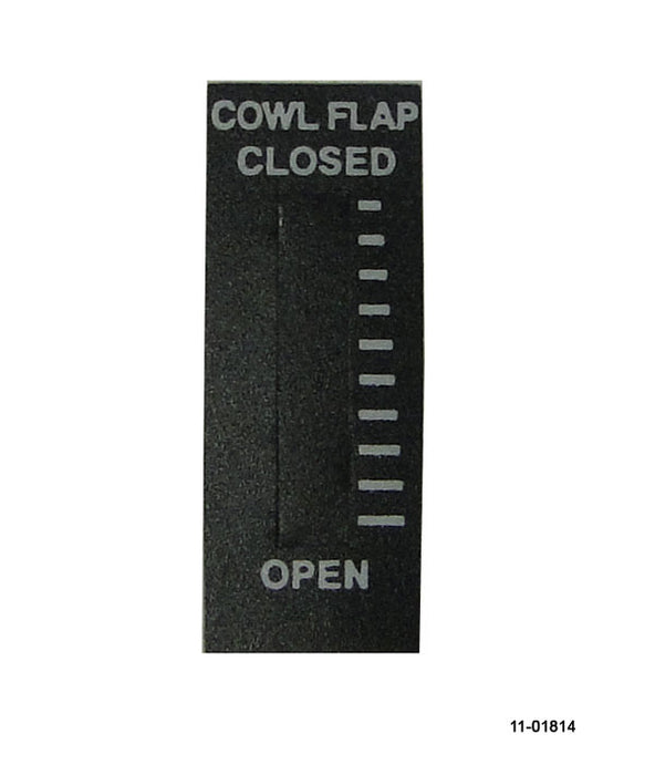RAC Cowl Flap Label Large FOR R2S Rocker Switch