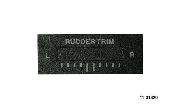 RAC Rudder Trim Label Large FOR R2S Rocker Switch