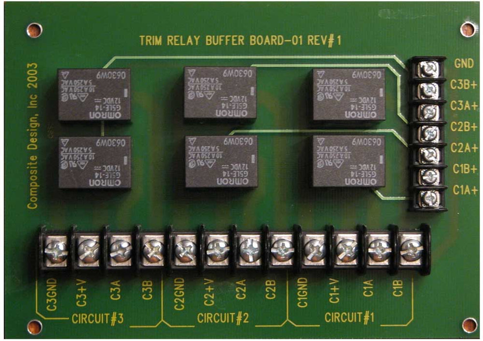 3 Axis 12V Trim Relay Board