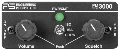 PS ENG PM 3000 4 Place Stereo Intercom W/O Crew TSO