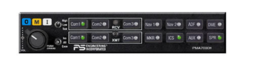 PS ENG PMA 7000H High Noise Audio Panel 10 Place Tsod