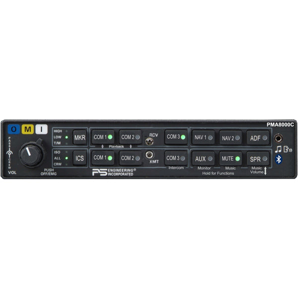 PS ENG PMA 8000C Audio Panel 6 Place W/ BT AND 3RD COM Tsod