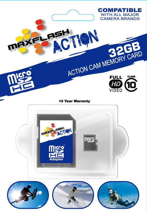 Maxflash Micro SD 32GB Action CAM Memory Card