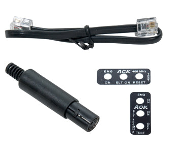ACK E-04 Hardware Placard DIN Plug Audio Alert Cable