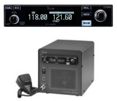 Icom IC A220 B Radio With PS 80 04 Power Supply Base Station