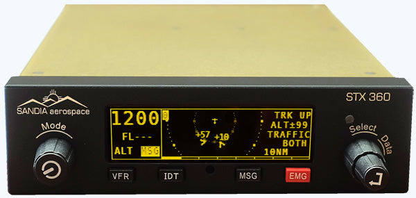 Sandia STX 360 Panel Mount Ads-B Transponder