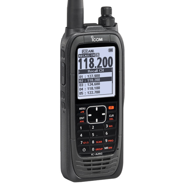 Icom A25C VHF AIR Band Transceiver 110V Communication Only