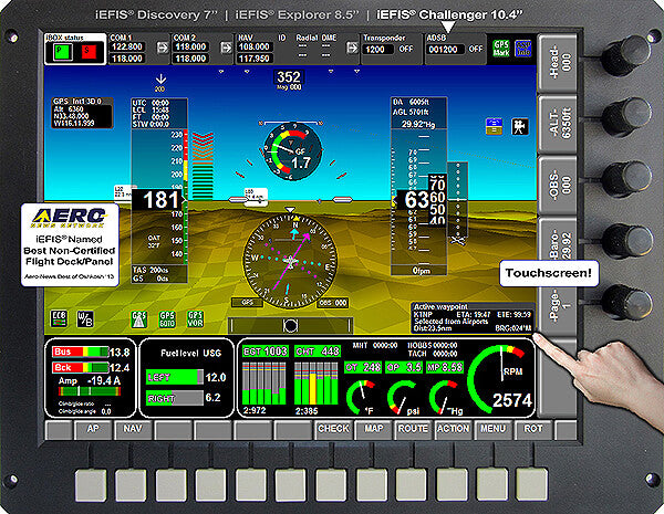 MGL Challenger Lite 10.4 Touchscreen W/ Attitude