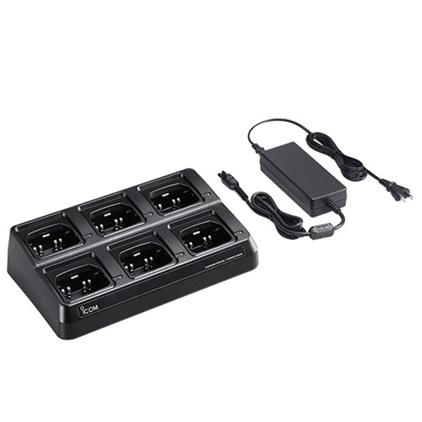 Icom BC214E SIX Unit Charger With Euro Plug