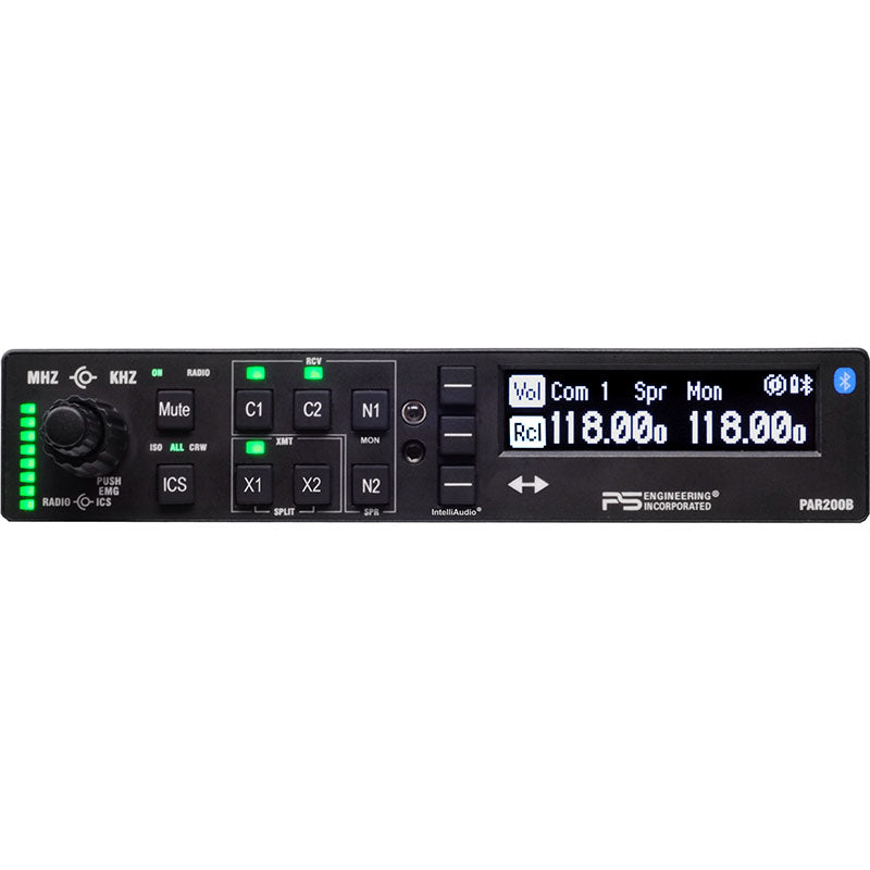 PS ENG PAR 200B Audio Panel With Trig TY91L Remote 8.33 KHZ Transceiver