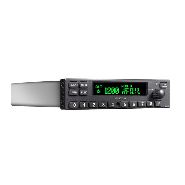 Avidyne AXP340 Mode S Transponder - Ads-B OUT - Black Bezel (Includes Tray/Install Kit)