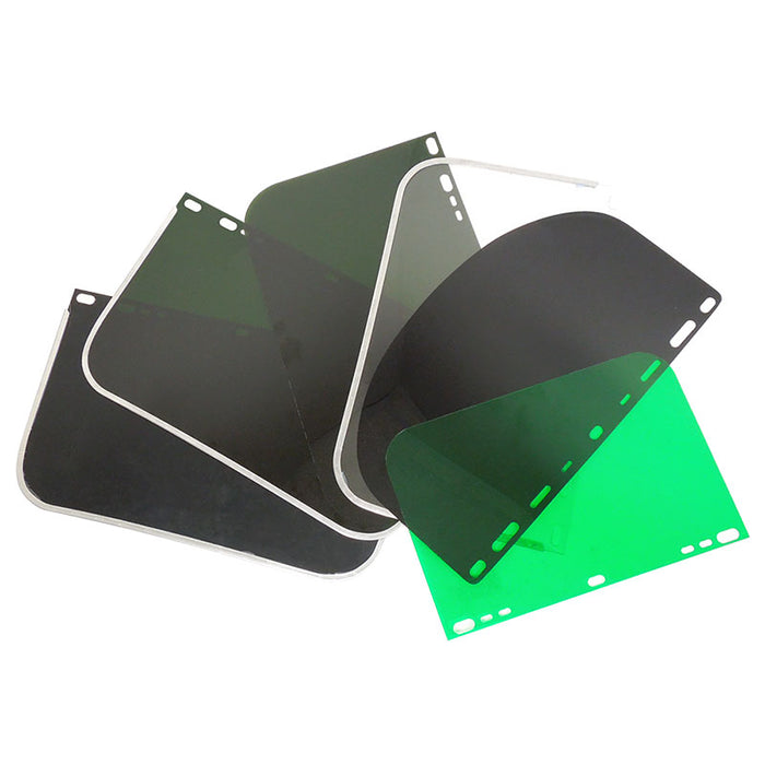 Armour Guard Bound Dark Green Polycarbonate Visor 9X15.5.04