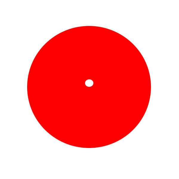 4-1/4 RED Plastic Plate