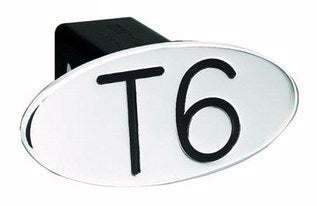 T6 Black Oval 2 Hitch Cover