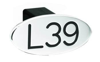 L39 Oval Black 2 Hitch Cover