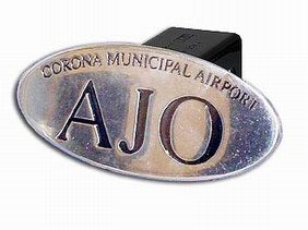 AJO Oval Black 2 Hitch Cover
