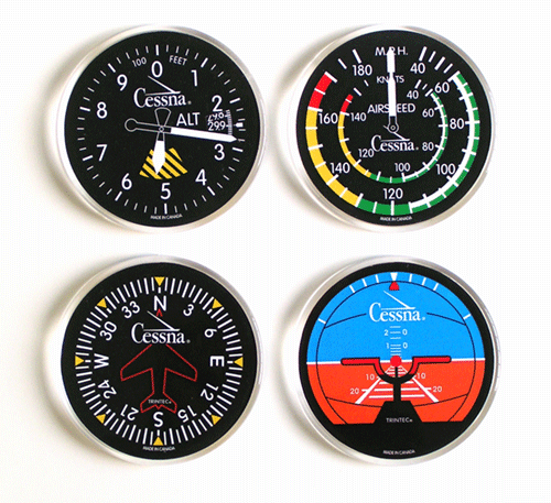 Cessna Round Acrylic Coaster