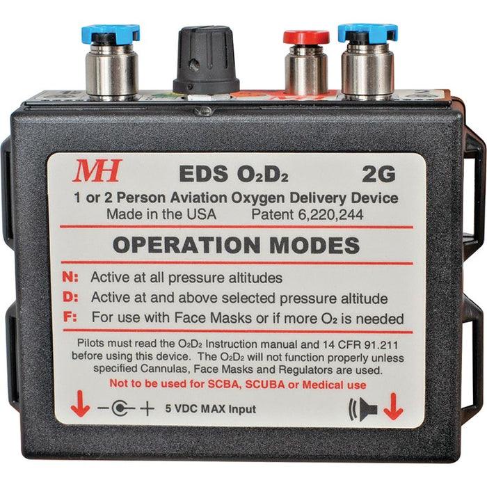 MH 2 Place EDS-02D2 Oxygen System W/ REG AL-647 CYL