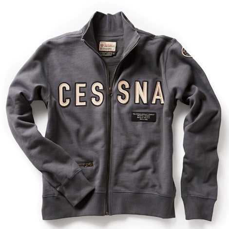 Cessna Sweater ZIP Blue XXL