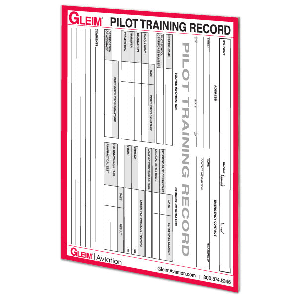 Gleim Commercial Pilot Training Record
