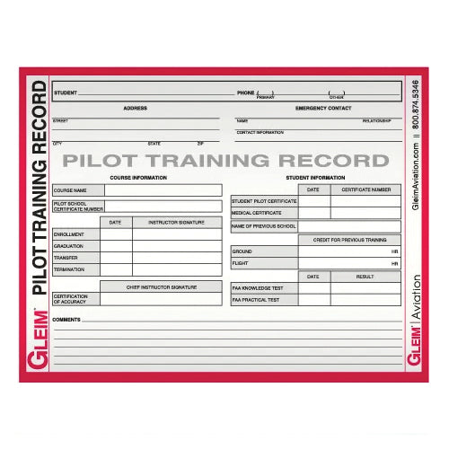 Gleim Sport Pilot Training Record — eSHOP.AERO