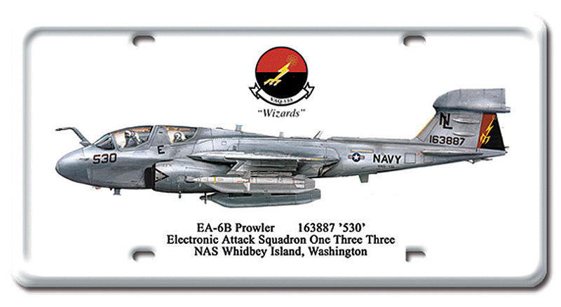 EA-6B Prowler Metal License Plate 12X6