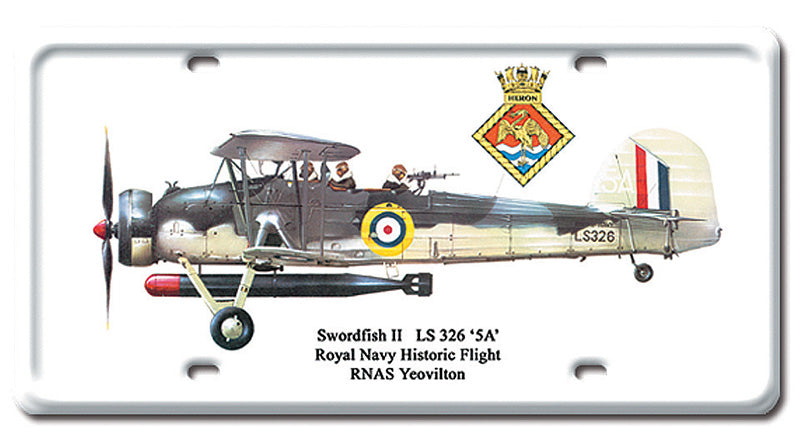Swordfish II Metal License Plate 12X