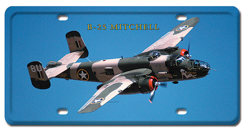 B-12 Mitchelle Metal License Plate 12X6