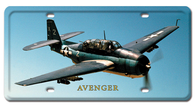 Avenger Metal License Plate 12X6