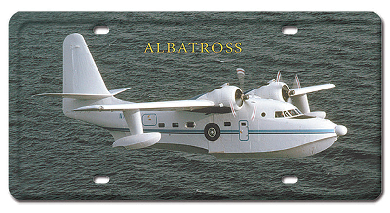 Albatross Metal License Plate 12X6