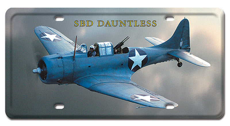 SBD Dauntless Metal License Plate 12X6