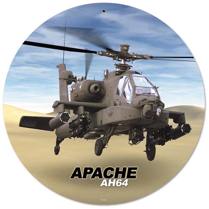 Apache Metal Sign 14 Round