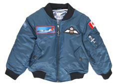 Rcaf Blue Flight Jacket 4 Patch 3T