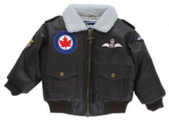 Rcaf Brown Bomber Jacket 5 Patch Embroidery 24M