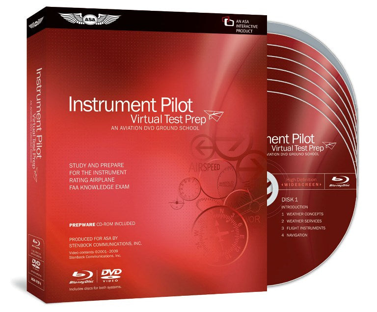 ASA Instrument Virtual Test Prep (Dvd & Blue)