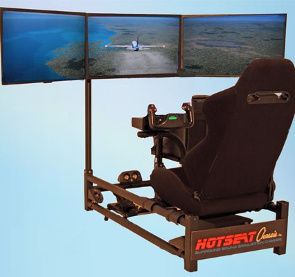 Hotseat Flight SIM Triple Display