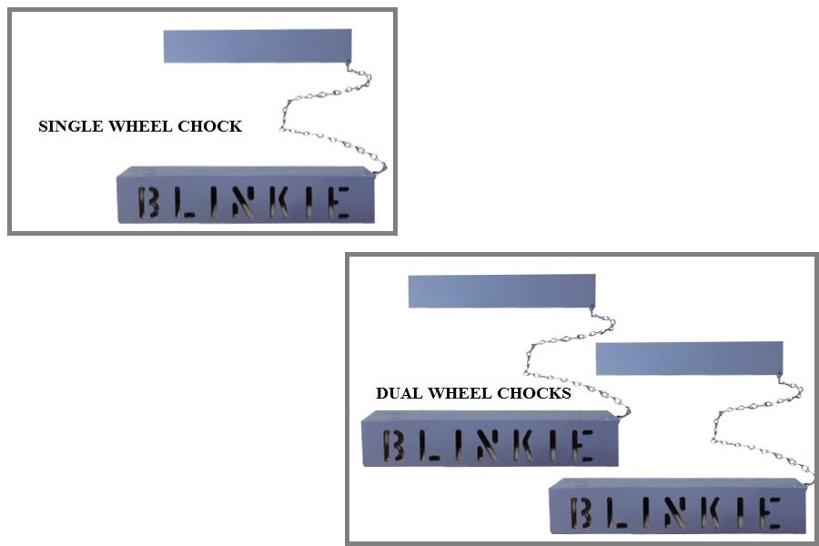 Custom Wheel Chock Bare Aluminum 2.5 Single