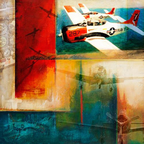 Martin Young ART North American T-28 Print 30X30