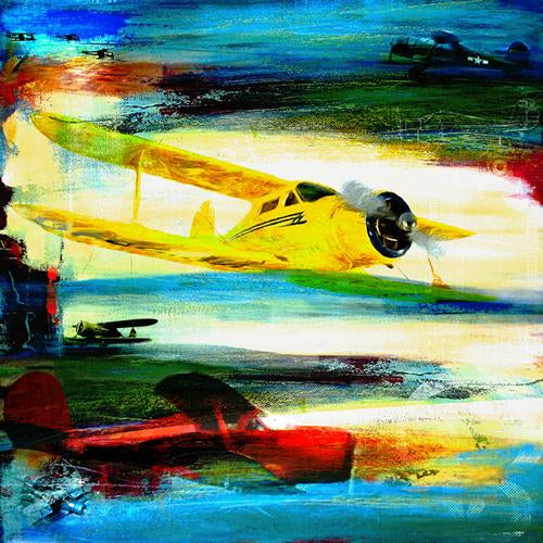 Martin Young ART Beechcraft Model 17 Staggerwing Print 20X20