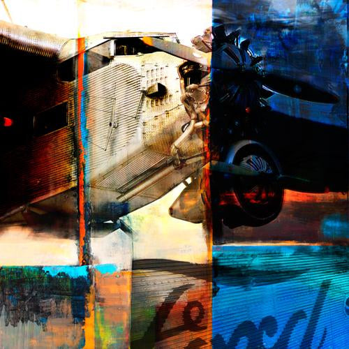 Martin Young ART THE TIN Goose Ford Trimotor Print 20X20
