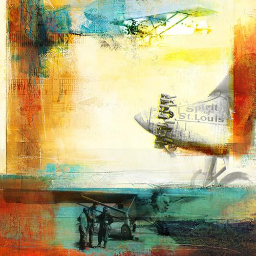 Martin Young ART Across THE Pond Spirit OF ST Louis Print 30X30