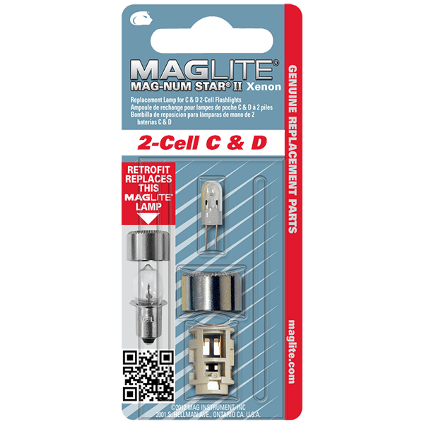 Maglite LED 2 D-Cell Flashlight Bulb Only