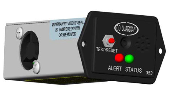 CO Detector Guardian Aero Model 353 Experimental