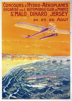 Float Planes IN AIR AND Water Postcard